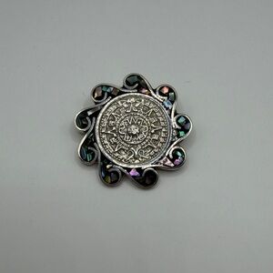 Vintage Sterling Silver Brooch or Pendant